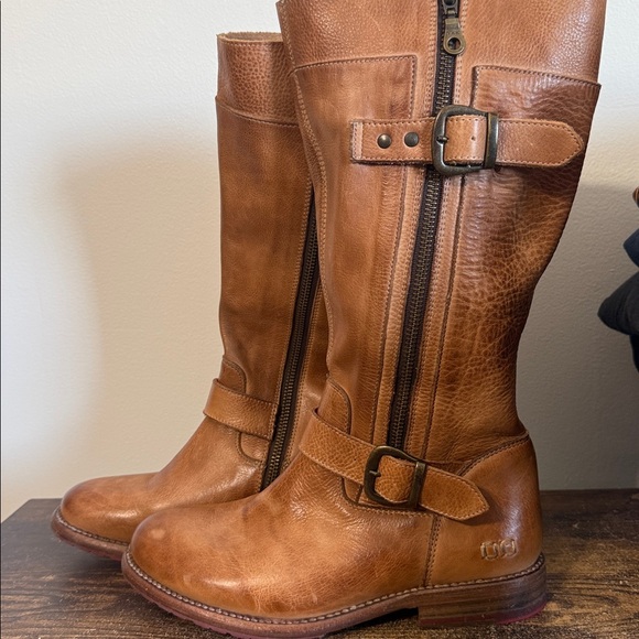 Bed|Stu Gogo Lug Brown Leather Mid-calf leather boot - Picture 8 of 11